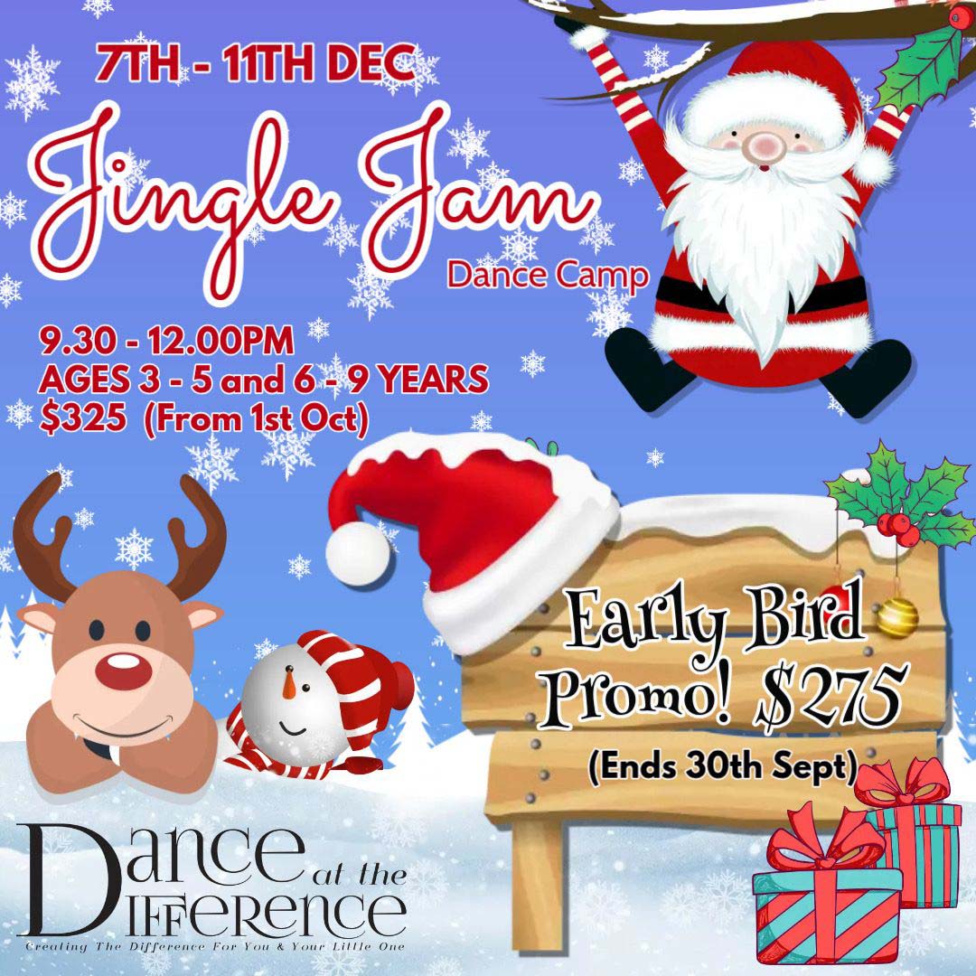 DATD Jingle Jam Dance Camp Poster